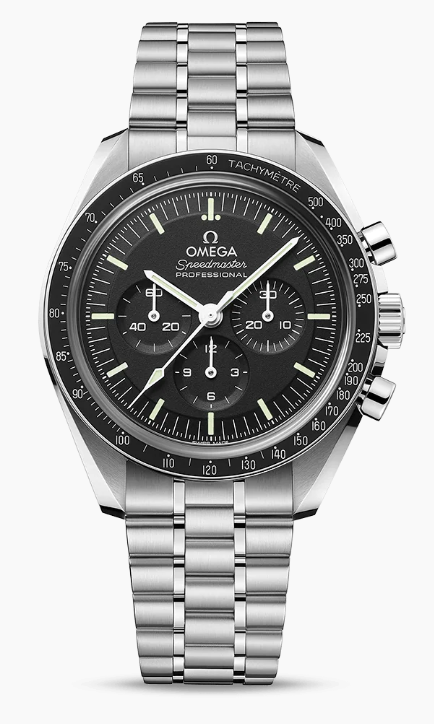 42M SS SPDMASTER MOONWATCH BLACK CHRONO DIAL