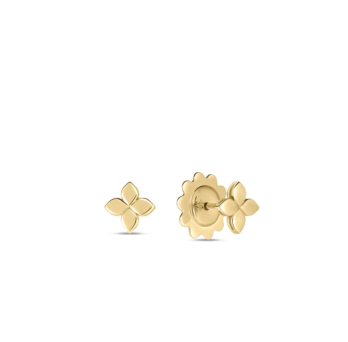 18KY LOVE IN VERONA SMALL FLOWER STUD EARRINGS