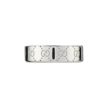 SS GUCCI SIGNATURE BAND 6MM WIDE
