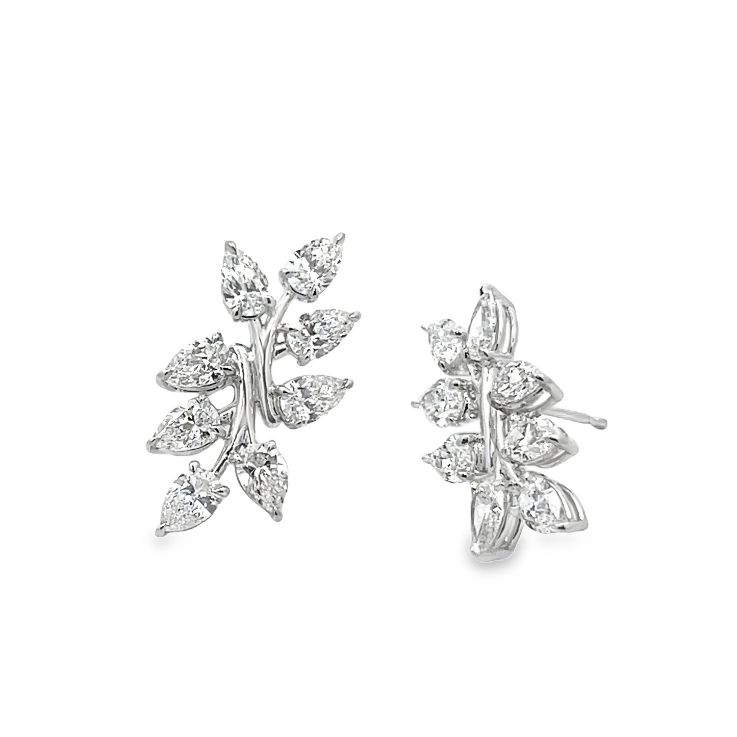 RAHAMINOV 18KW PEAR SHAPE DIAMOND EARRINGS