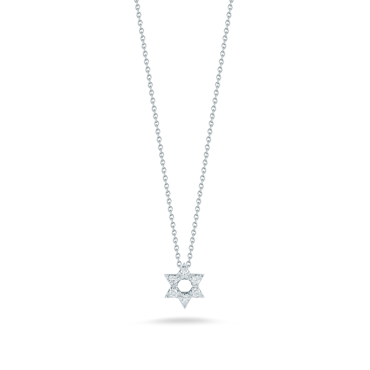 18KW TINY TREASURES DIAMOND STAR OF DAVID ON CHAIN