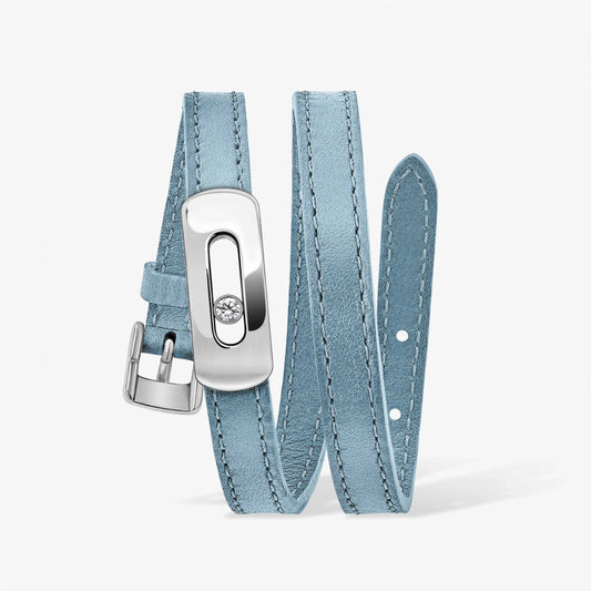 MY MOVE CALFSKIN BRACELET SANTORINI BLUE