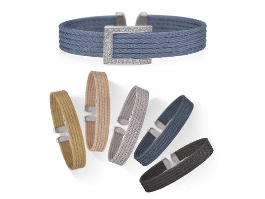 6 CABLE CUFF W/ATTACHABLE DIA BUCKLE