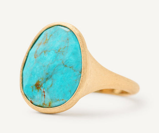 18KY LUNARIA TURQUOISE RING