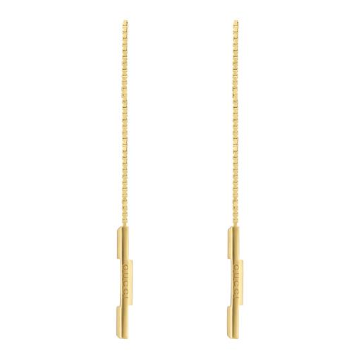 18KY LINK TO LOVE THREADER EARRINGS