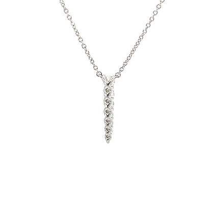 18KW DIAMOND IDENTITY PENDANT