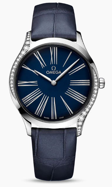36MM SS TRESOR DIAMOND CASE BLUE DIAL
