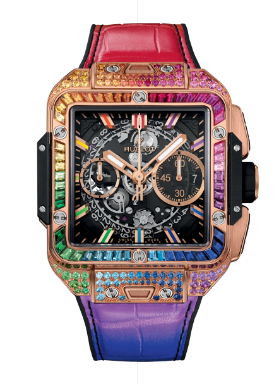 42MM SQUARE BANG UNICO KING GOLD RAINBOW