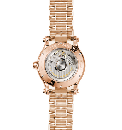 ROSE GOLD HAPPY SPORT  DIAL SI  s/n - 1848181   style - 274808-5004