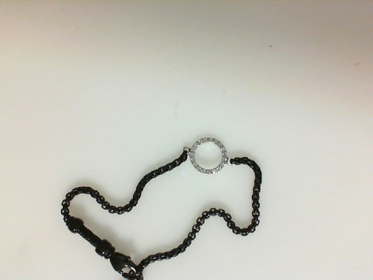 BLK CHN FASH BRAC W/DIAS