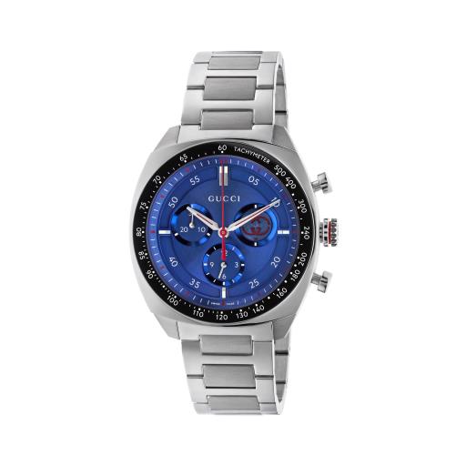 41MM SS INTLOCKING G CHRONO BLUE DIAL