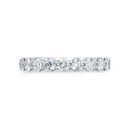 PETITIE PLATIUM DIAMOND HALFWAY BAND