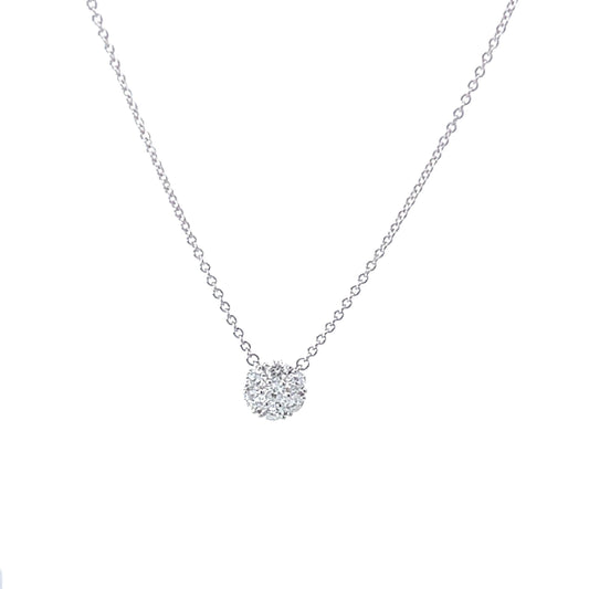 18KW DIA FLOWER CLUSTER NECK .51TWT SN#946121-1