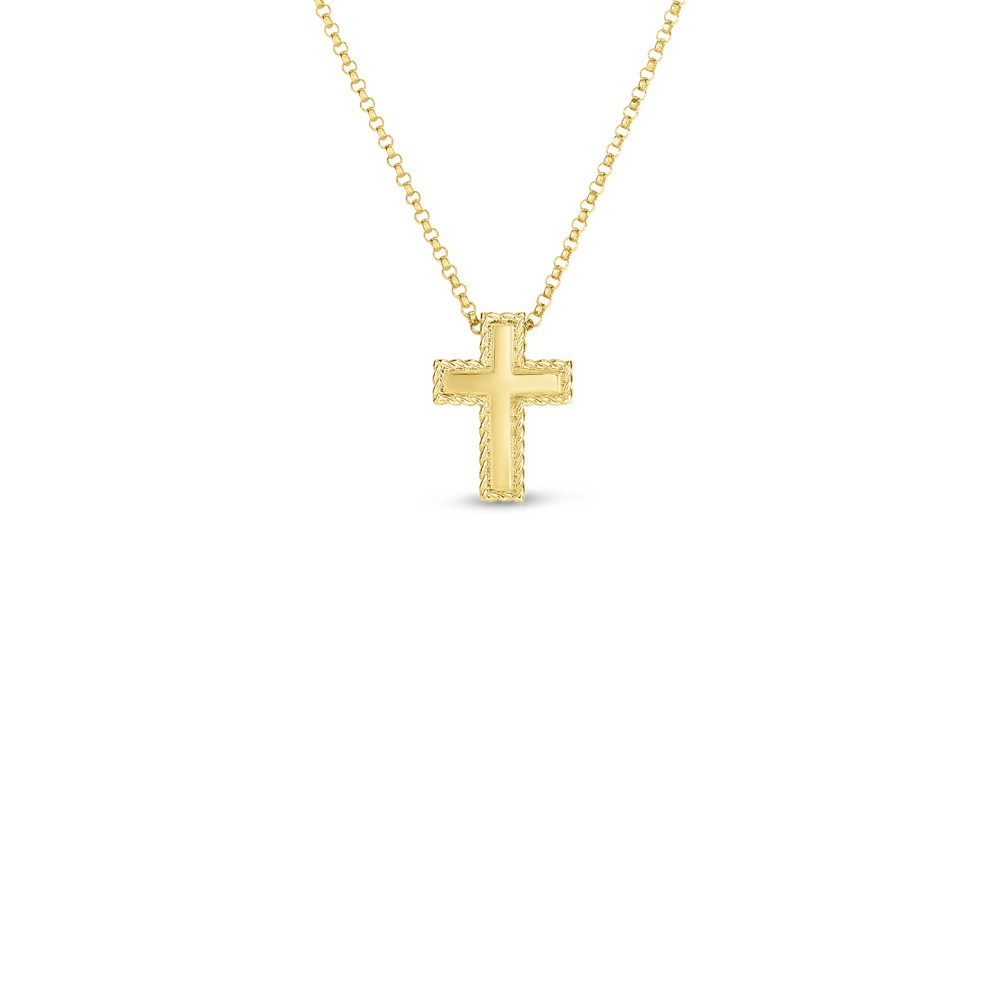 18KY PRINCESS CROSS PENDANT