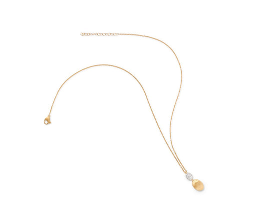 18KT GOLD NECKLACE W/0.10 CTW CB1690-B