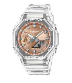 2100 SERIES METALLIC PINK DIAL TRANSLUCENT STRAP
