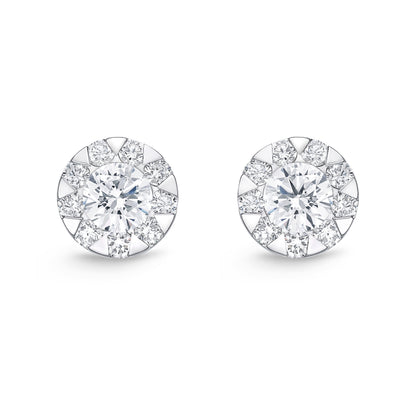 18KW DIAMOND STUDS EARRINGS
