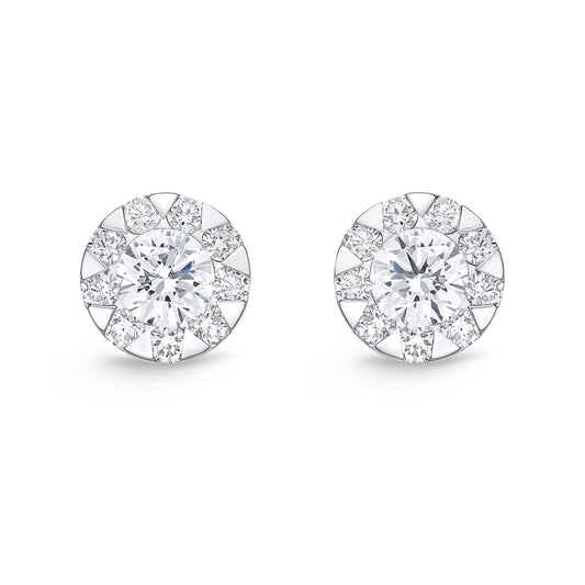 18KW DIAMOND STUDS EARRINGS