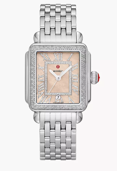 35MM SS DECO MADISON ORANGE MOP DIAMOND DIAL