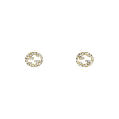 18KR DIA INTERLOCKING G STUDS