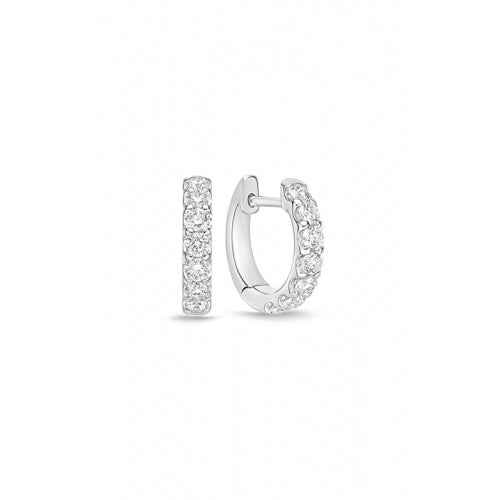 18KW DIAMOND HUGGIES EARRINGS