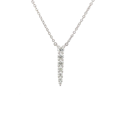 18KW DIAMOND IDENTITY PENDANT