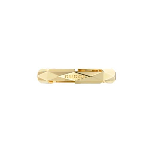 18KY 4MM LINK TO LOVE BAND SZ 7.25