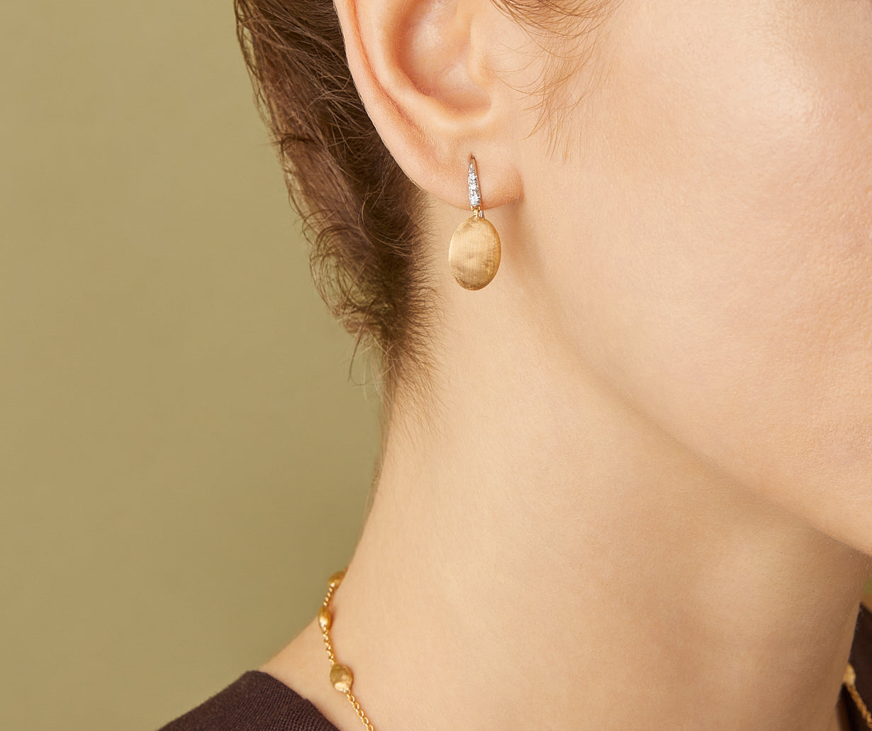 MARCO BICEGO 18KWY SIVIGLIA DROP EARRINGS WITH DIAMONDS