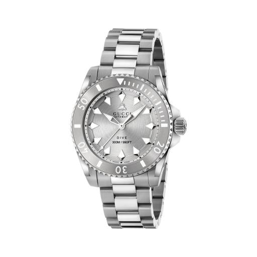 40MM SS GUCCI DIVE GREY DIAL