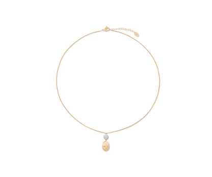 18KT GOLD NECKLACE W/0.10 CTW CB1690-B