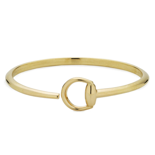 18KY HORSEBIT BANGLE