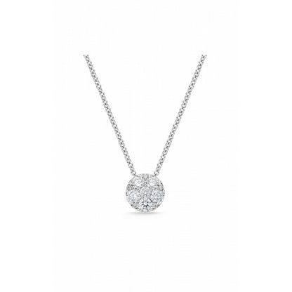 18KW HARMONY DIAMOND CLUSTER PENDANT