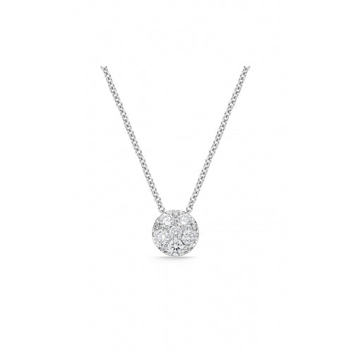 18KW HARMONY DIAMOND CLUSTER PENDANT