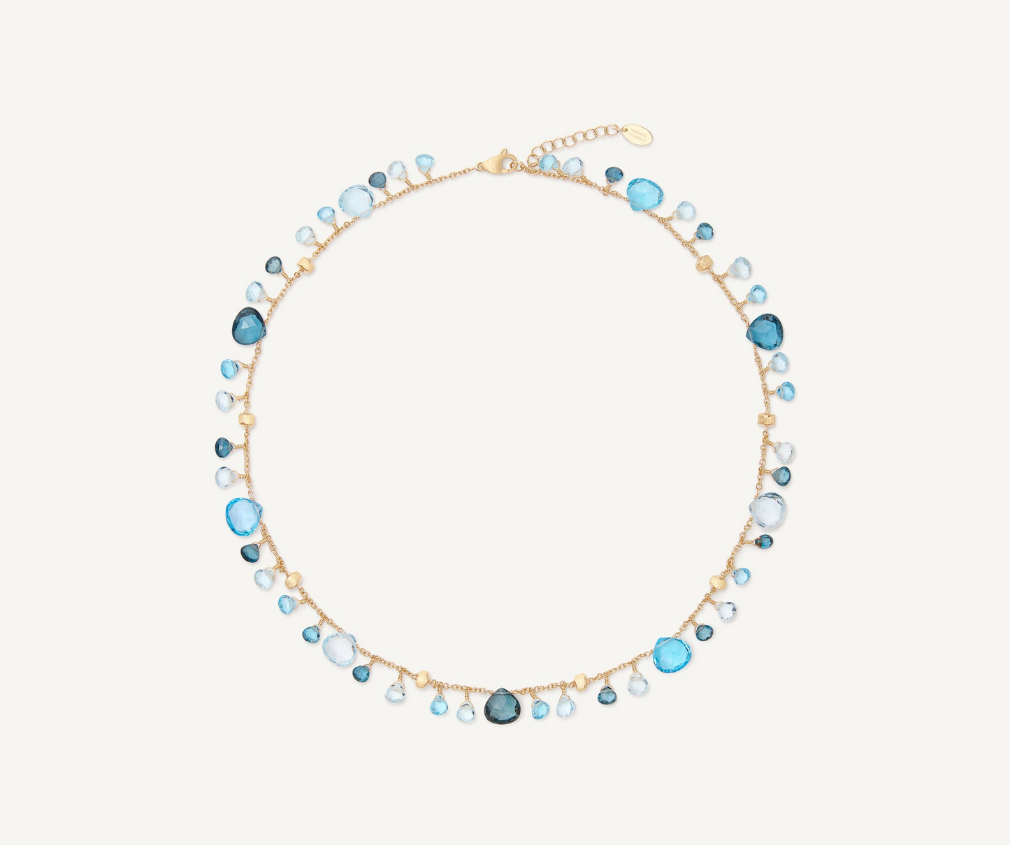 MARCO BICEGO 18KY PARADISE MIXED TOPAZ SINGLE STRAND NECKLACE