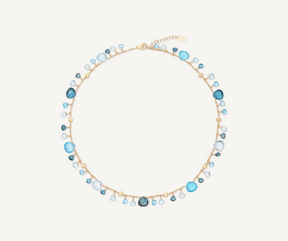 MARCO BICEGO 18KY PARADISE MIXED TOPAZ SINGLE STRAND NECKLACE