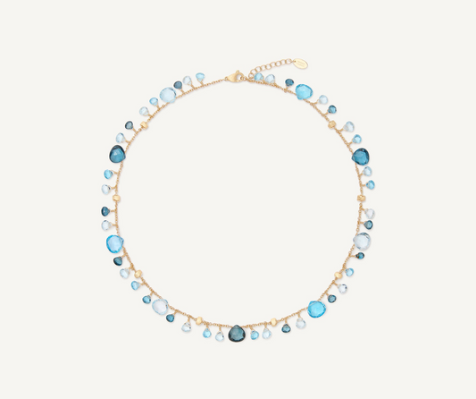 MARCO BICEGO 18KY PARADISE MIXED TOPAZ SINGLE STRAND NECKLACE