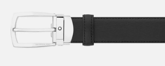 BLACK 30MM LEATHER BELT