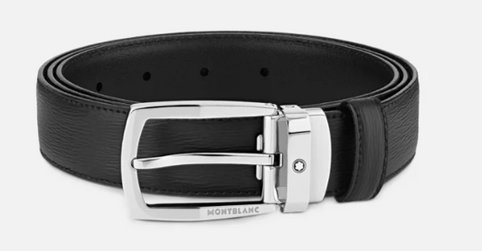 BLACK 30MM LEATHER BELT