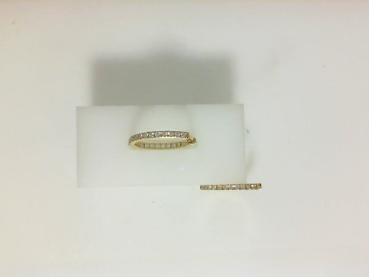18KY OVAL DIAMOND HOOP EARRINGS. 1/24/24 RTV RA# MON-002855 FEDEX# 270177013495