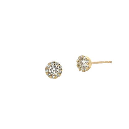 MEMOIRE 18KY BOUQUET STUDS
