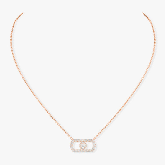 18KR SO MOVE PAVE DIAMOND NECKLACE