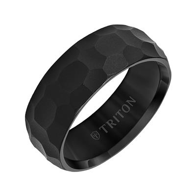 8MM HAMMERED TUNGSTEN BAND