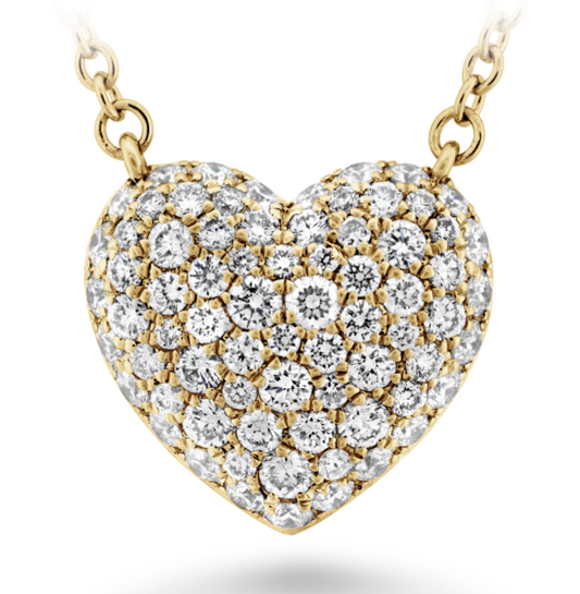 18KY DIA PAVE HEART NECK .49TWT