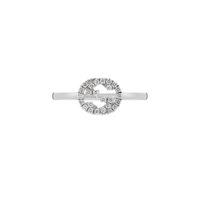 18KW DIAMOND INTERLOCKING G RING