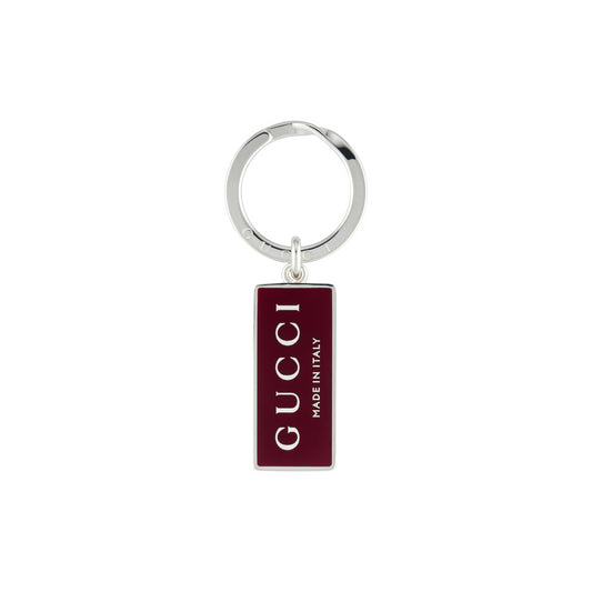 SS TRADEMARK KEYRING WITH ROSSO ANCORA ENAMEL