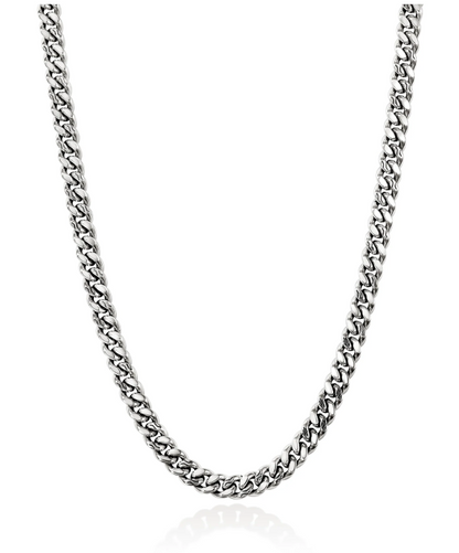 SS 7MM CURB CHAIN NECKLACE