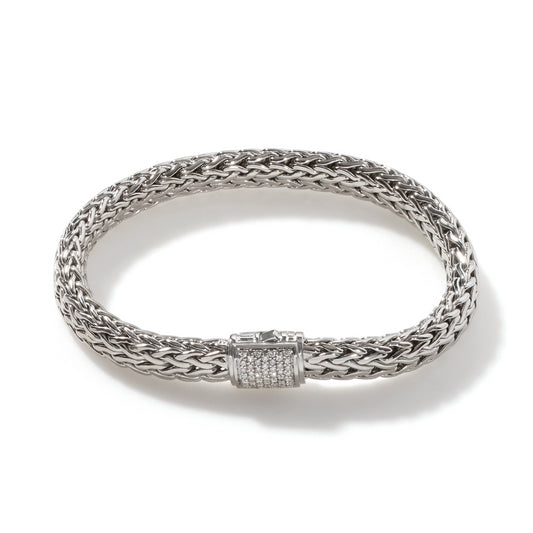 SS ICON 7.5MM DIAMOND BRACELET