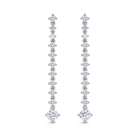 18KW LILA DIAMOND DROP EARRINGS