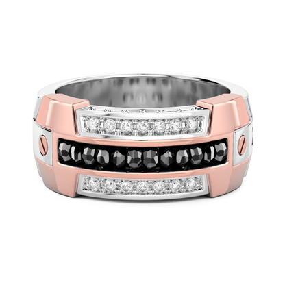 ZANCAN 18RW DIAMOND MENS RING