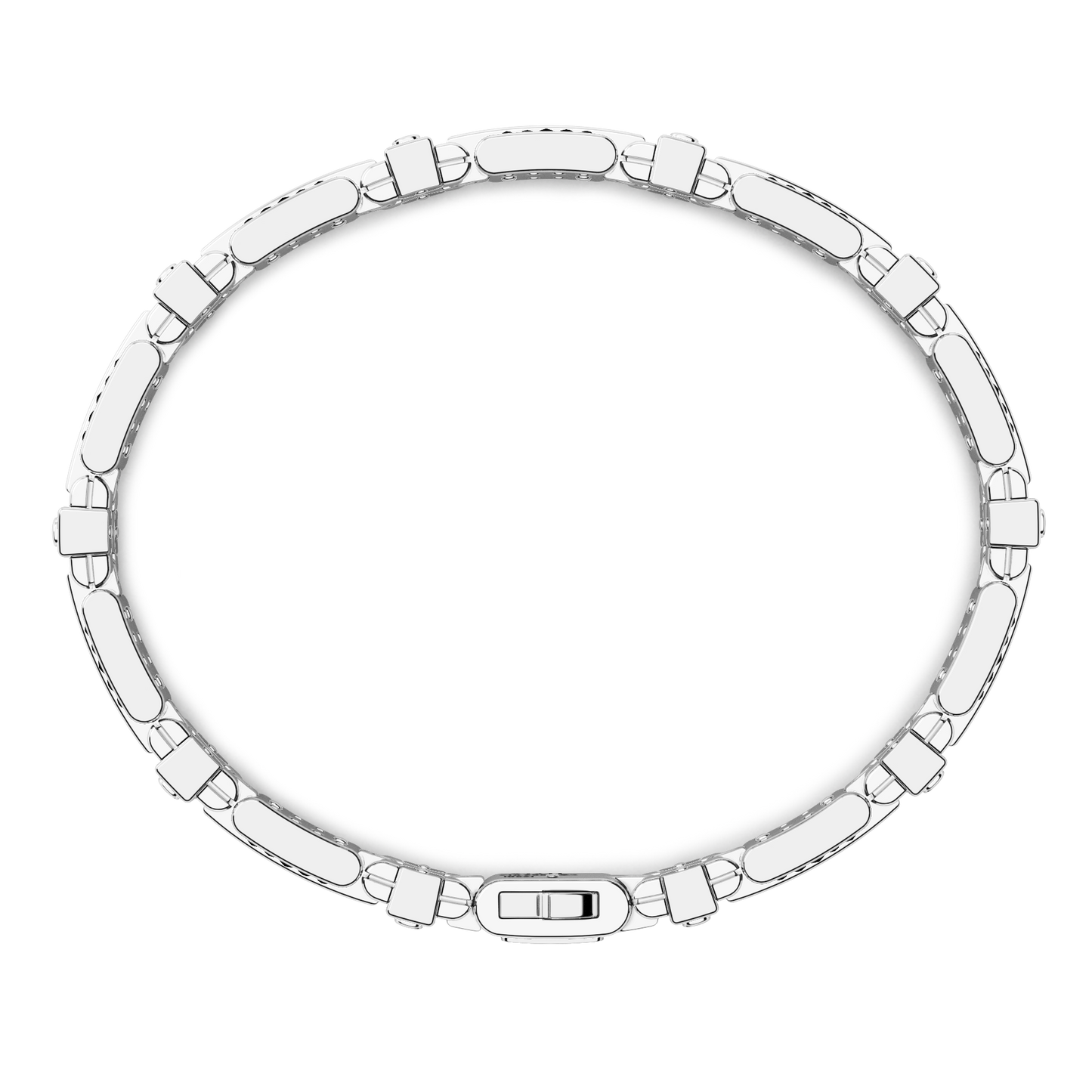 ZANCAN 18KW WHITE & BLACK DIAMOND BRACELET
